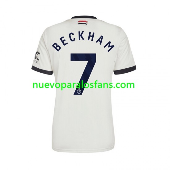 Camiseta de Fútbol Manchester United Beckham 7 Hombre Tercera 2024-2025 Manga Corta