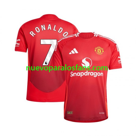Camiseta de Fútbol Manchester United Cristiano Ronaldo 7 Hombre Casa 2024-2025 Manga Corta