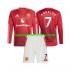 Camiseta de Fútbol Manchester United Cristiano Ronaldo 7 Niño Casa 2024-2025 Manga Larga