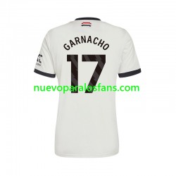 Camiseta de Fútbol Manchester United GARNACHO 17 Hombre Tercera 2024-2025 Manga Corta