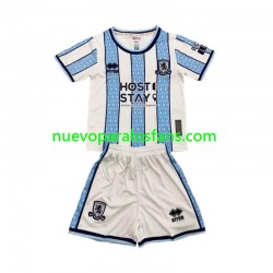 Camiseta de Fútbol Middlesbrough Niño Exterior 2024-2025 Manga Corta