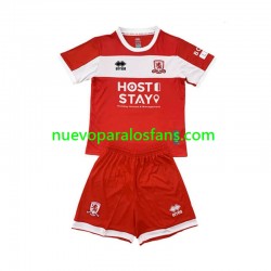 Camiseta de Fútbol Middlesbrough Niño Casa 2024-2025 Manga Corta
