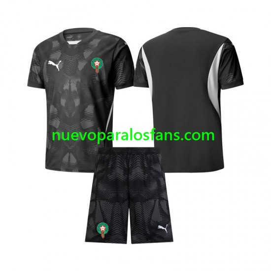 Camiseta de Fútbol Marruecos Portero Niño Tercera 2024 Manga Corta