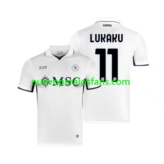 Camiseta de Fútbol Napoli Lukaku 11 Hombre Exterior 2024-2025 Manga Corta