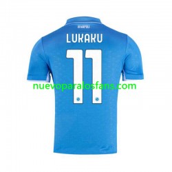 Camiseta de Fútbol Napoli Lukaku 11 Hombre Casa 2024-2025 Manga Corta