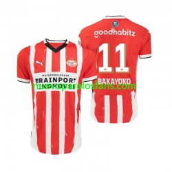 Camiseta de Fútbol PSV Eindhoven Johan Bakayoko 11 Hombre Casa 2024-2025 Manga Corta