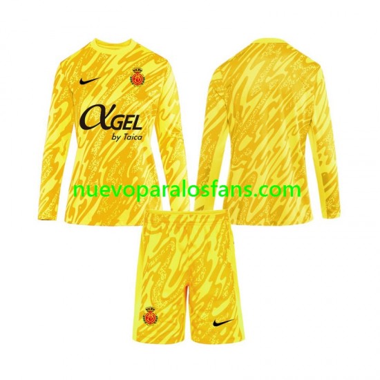 Camiseta de Fútbol RCD Mallorca Portero Niño Tercera 2024-2025 Manga Larga