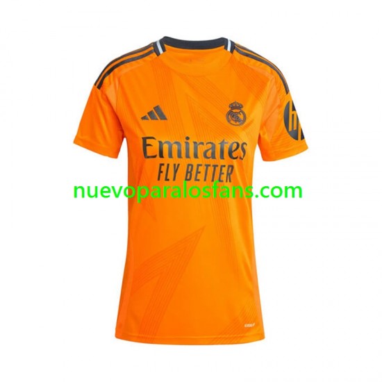 Camiseta de Fútbol Real Madrid Mujer Exterior 2024-2025 Manga Corta