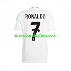 Camiseta de Fútbol Real Madrid Cristiano Ronaldo 7 Hombre Casa 2024-2025 Manga Corta