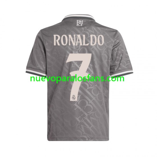 Camiseta de Fútbol Real Madrid Cristiano Ronaldo 7 Hombre Tercera 2024-2025 Manga Corta