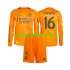 Camiseta de Fútbol Real Madrid Endrick 16 Niño Exterior 2024-2025 Manga Larga
