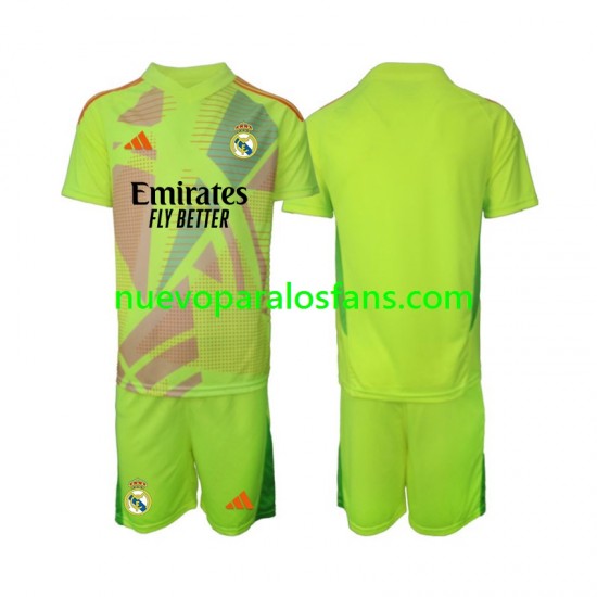 Camiseta de Fútbol Real Madrid Portero Niño Cuarto 2024-2025 Manga Corta