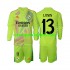 Camiseta de Fútbol Real Madrid Lunin 13 Portero Niño Cuarto 2024-2025 Manga Larga