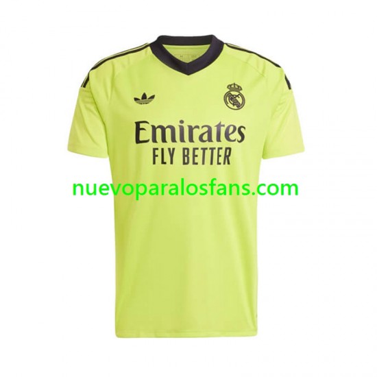 Camiseta de Fútbol Real Madrid Portero Hombre Tercera 2024-2025 Manga Corta