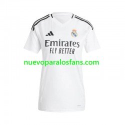 Camiseta de Fútbol Real Madrid Mujer Casa 2024-2025 Manga Corta