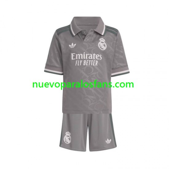 Camiseta de Fútbol Real Madrid Niño Tercera 2024-2025 Manga Corta