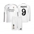Camiseta de Fútbol Real Madrid Mbappé 9 Niño Casa 2024-2025 Manga Larga
