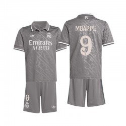 Camiseta de Fútbol Real Madrid Mbappé 9 Niño Tercera 2024-2025 Manga Corta