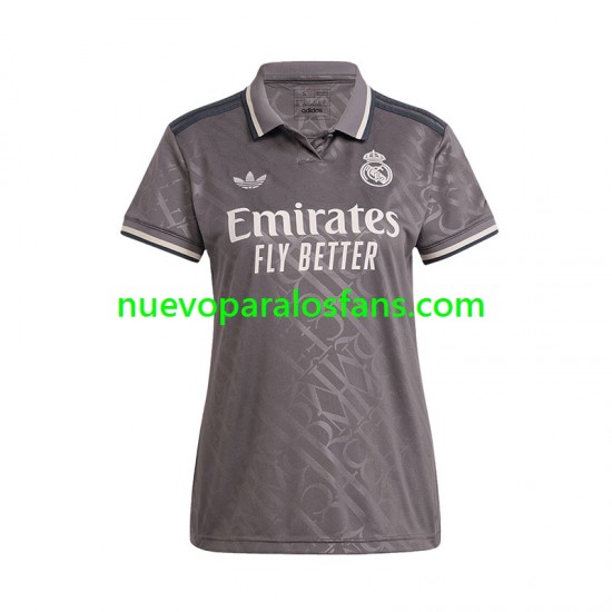 Camiseta de Fútbol Real Madrid Mujer Tercera 2024-2025 Manga Corta