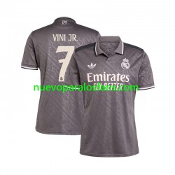 Camiseta de Fútbol Real Madrid VINI JR 7 Hombre Tercera 2024-2025 Manga Corta
