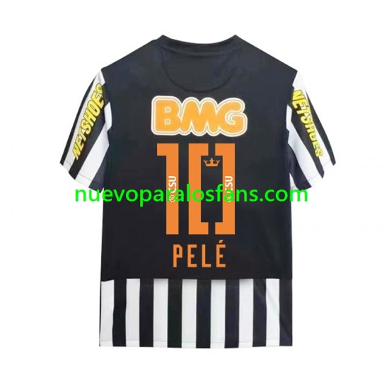 Camiseta de Fútbol Santos PELE 10 -2012 Retro Hombre Exterior 2011 Manga Corta