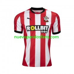 Camiseta de Fútbol Southampton Hombre Casa 2024-2025 Manga Corta
