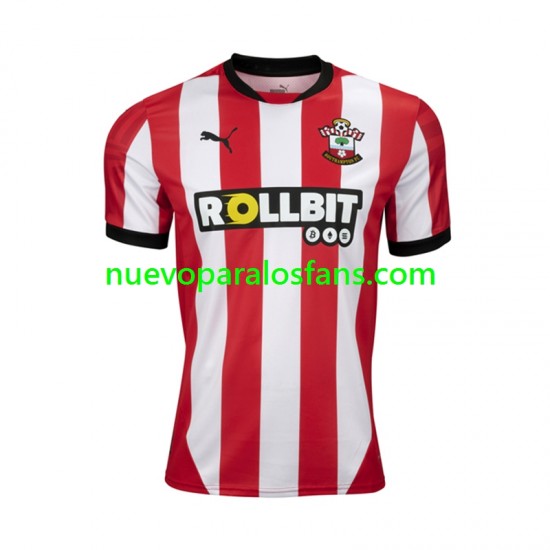 Camiseta de Fútbol Southampton Hombre Casa 2024-2025 Manga Corta