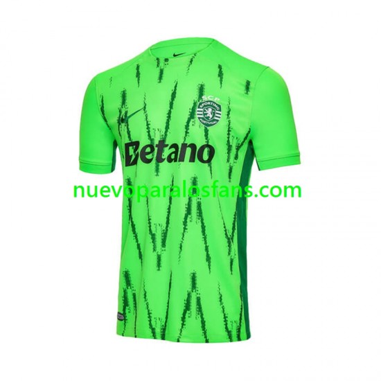 Camiseta de Fútbol Sporting CP Hombre Tercera 2024-2025 Manga Corta