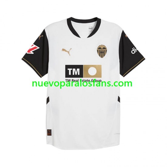 Camiseta de Fútbol Valencia CF Hombre Casa 2024-2025 Manga Corta