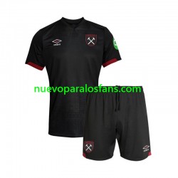 Camiseta de Fútbol West Ham United Niño Exterior 2024-2025 Manga Corta