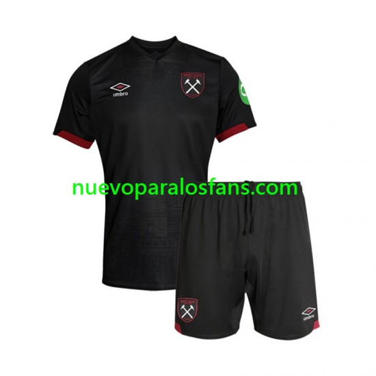 Camiseta de Fútbol West Ham United Niño Exterior 2024-2025 Manga Corta