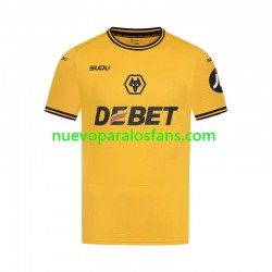 Camiseta de Fútbol Wolverhampton Wanderers Hombre Casa 2024-2025 Manga Corta