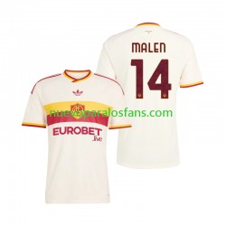 Camiseta de Fútbol AS Roma Donyell Malen 14 Hombre Exterior 2026-2027 Manga Corta