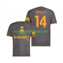 Camiseta de Fútbol AS Roma Donyell Malen 14 Hombre Tercera 2026-2027 Manga Corta