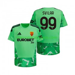 Camiseta de Fútbol AS Roma Mile Svilar 99 Portero Hombre Casa 2026-2027 Manga Corta