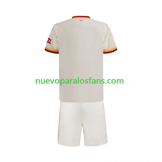 Camiseta de Fútbol AS Roma Niño Exterior 2026-2027 Manga Corta
