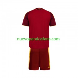 Camiseta de Fútbol AS Roma Niño Casa 2026-2027 Manga Corta