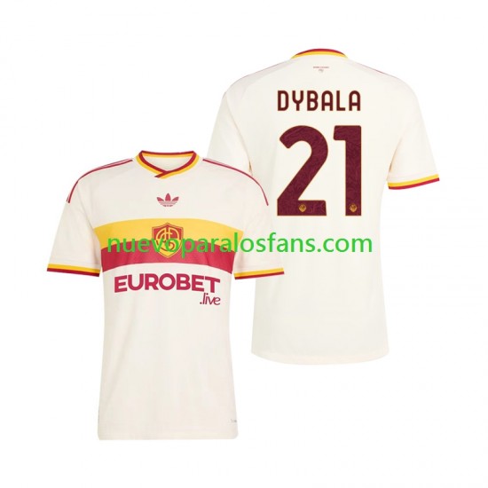 Camiseta de Fútbol AS Roma Paulo Dybala 21 Hombre Exterior 2026-2027 Manga Corta