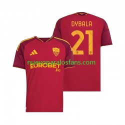 Camiseta de Fútbol AS Roma Paulo Dybala 21 Hombre Casa 2026-2027 Manga Corta