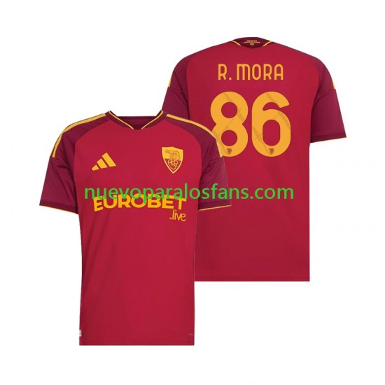 Camiseta de Fútbol AS Roma Rodrigo Mora 86 Hombre Casa 2026-2027 Manga Corta