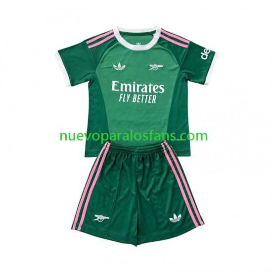Camiseta de Fútbol Arsenal Portero Niño Tercera 2026-2027 Manga Corta