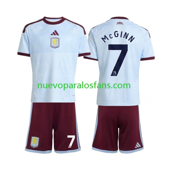 Camiseta de Fútbol Aston Villa John McGinn 7 Niño Tercera 2026-2027 Manga Corta