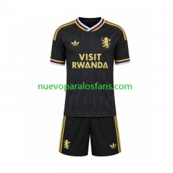 Camiseta de Fútbol Aston Villa Niño Exterior 2026-2027 Manga Corta