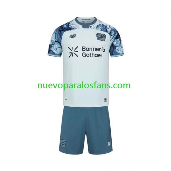 Camiseta de Fútbol Bayer 04 Leverkusen Niño Exterior 2026-2027 Manga Corta