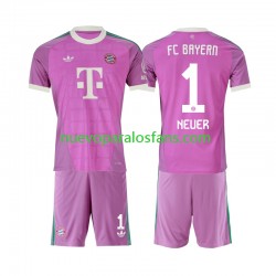 Camiseta de Fútbol Bayern de Múnich Manuel Neuer 1 Portero Niño Tercera 2026-2027 Manga Corta