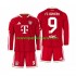 Camiseta de Fútbol Bayern de Múnich Harry Kane 9 Niño Casa 2026-2027 Manga Larga