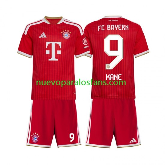 Camiseta de Fútbol Bayern de Múnich Harry Kane 9 Niño Casa 2026-2027 Manga Corta