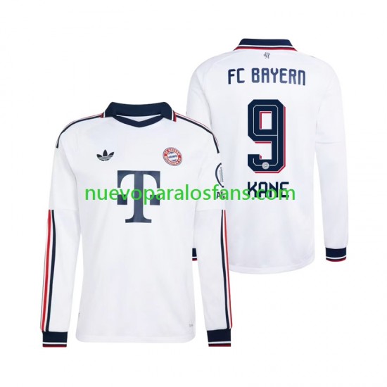 Camiseta de Fútbol Bayern de Múnich Harry Kane 9 Hombre Exterior 2026-2027 Manga Larga