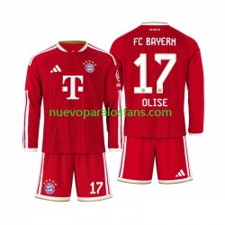 Camiseta de Fútbol Bayern de Múnich Michael Olise 17 Niño Casa 2026-2027 Manga Larga