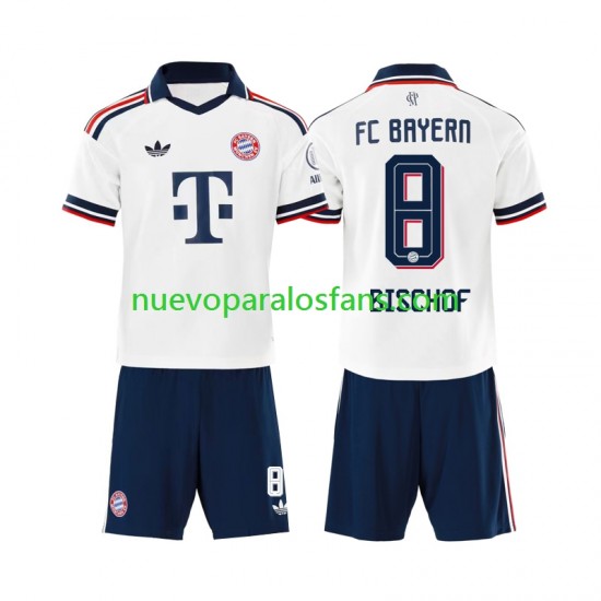 Camiseta de Fútbol Bayern de Múnich Tom Bischof 8 Niño Exterior 2026-2027 Manga Corta